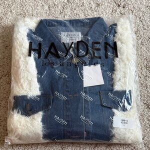 Hayden Blue and White Jean Jacket